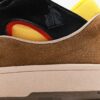 LANVIN Multicolor New Men's and Women's Low-Top and High-Top Casual Business Sneakers, Intricate Craftsmanship with Luxurious Patchwork Design, Exceptionally Comfortable and Breathable, Stylish and Versatile for Any Occasion