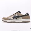 A BATHING APE Monkey Head Lace-Up Round-Toe Casual Fashion Sneakers