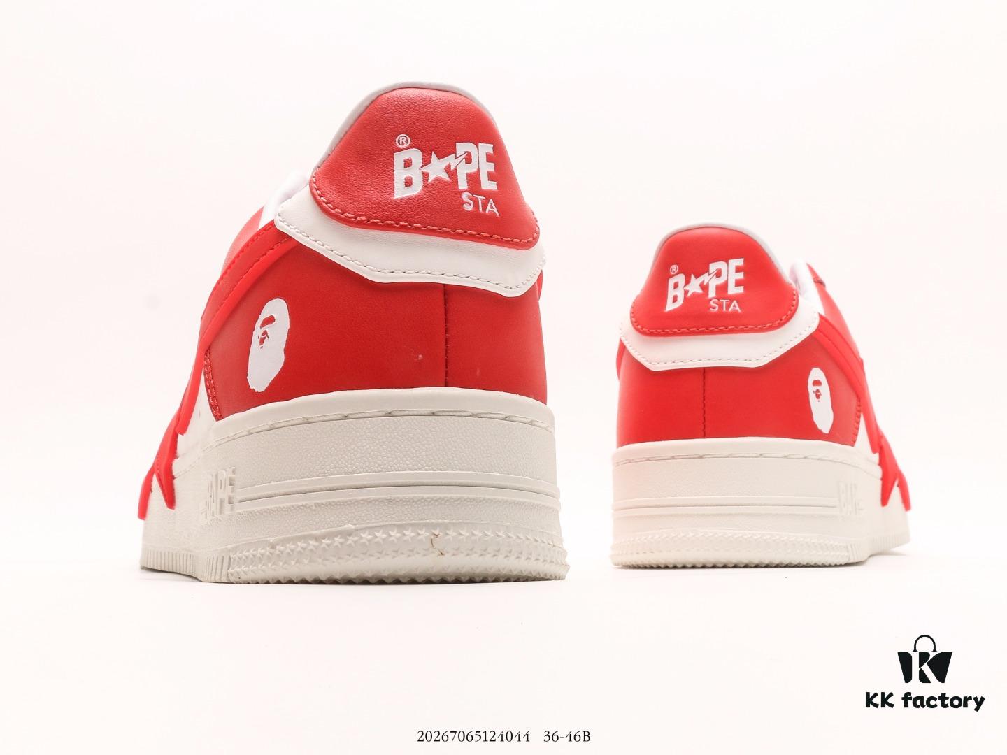 A Bathing Ape Bape Sta Low Classic Patent Leather Low-Top Casual Sneakers, Celebrity Style