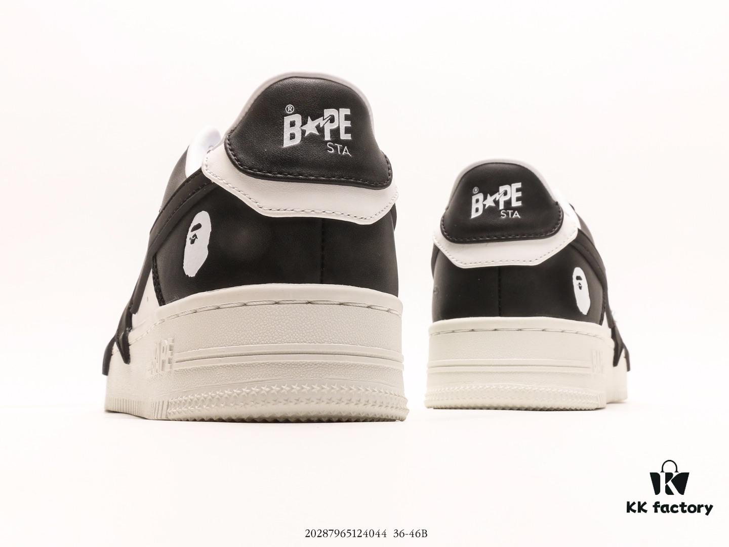 NIGO, the Godfather of Streetwear, Wang Yuan's Same Style Bape S Classic Versatile Casual Sports Sneakers, Iconic Ape Head Design, Authentic Silhouette, Sea Glass Insole, Full-Length Air Cushion Inside, Complete Packaging Including Custom Ape Logo Dust Bag, Ape Logo Card, and Compression-Resistant Drawer-Type Shoe Box