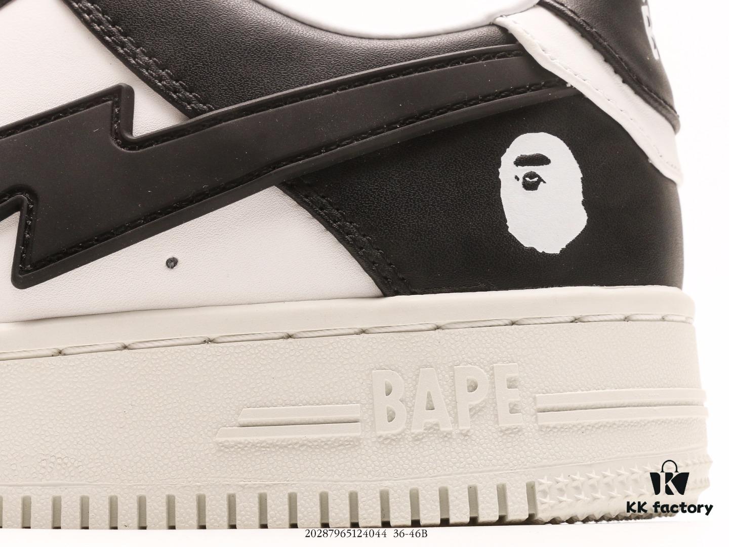 NIGO, the Godfather of Streetwear, Wang Yuan's Same Style Bape S Classic Versatile Casual Sports Sneakers, Iconic Ape Head Design, Authentic Silhouette, Sea Glass Insole, Full-Length Air Cushion Inside, Complete Packaging Including Custom Ape Logo Dust Bag, Ape Logo Card, and Compression-Resistant Drawer-Type Shoe Box