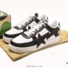 NIGO, the Godfather of Streetwear, Wang Yuan's Same Style Bape S Classic Versatile Casual Sports Sneakers, Iconic Ape Head Design, Authentic Silhouette, Sea Glass Insole, Full-Length Air Cushion Inside, Complete Packaging Including Custom Ape Logo Dust Bag, Ape Logo Card, and Compression-Resistant Drawer-Type Shoe Box