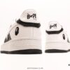 Ape Head Bape, Trendsetting Brand by Nigo, Wang Yuan's Same Style - Bape S Classic Versatile Casual Sports Sneakers with Iconic Ape Head Design, Authentic Silhouette, Sea Glass Insole, Full-Length Air Cushion Insert, Complete Packaging Including Custom Ape Logo Dust Bag, Ape Logo Card, and Compression-Resistant Drawer Shoebox, Officially Released Standard Sizing