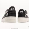 Ape Head Bape Sta Tokyo Embossed Black and White, Trendsetting Nigo Brand, Classic Ape Head Skate Unisex Casual Sports Sneakers, Classic Ape Head Design, Authentic Silhouette, Seaglass Insole, Full-Length Air Cushion Inside, Premium Complete Packaging Including Custom Ape Logo Dust Bag, Ape Logo Card, Shock-Resistant Drawer Shoe Box