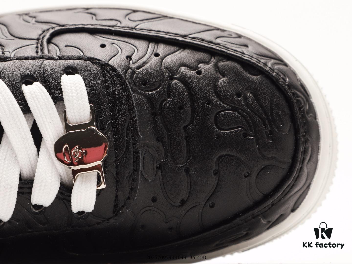 Ape Head Bape Sta Tokyo Embossed Black and White, Trendsetting Nigo Brand, Classic Ape Head Skate Unisex Casual Sports Sneakers, Classic Ape Head Design, Authentic Silhouette, Seaglass Insole, Full-Length Air Cushion Inside, Premium Complete Packaging Including Custom Ape Logo Dust Bag, Ape Logo Card, Shock-Resistant Drawer Shoe Box