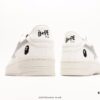 Ape Head BapeSta ToLow Classic Low-Top Casual Sneakers, Highest Retail Version, Meticulously Developed Over Six Months, Premium Full-Grain Leather Upper and Lining, High-Frequency Imported Machine Logo Pressing, Midsole with Ortholite Cushioning Material