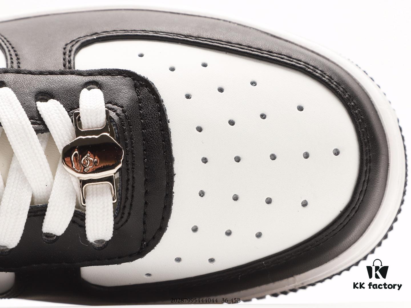 Ape Head Bape Sta Low Popular Classic Retro Style, Full Shoe Made of High-Quality White Cowhide Including Linings and Tongue, Premium Texture with Excellent Durability and Stain Resistance