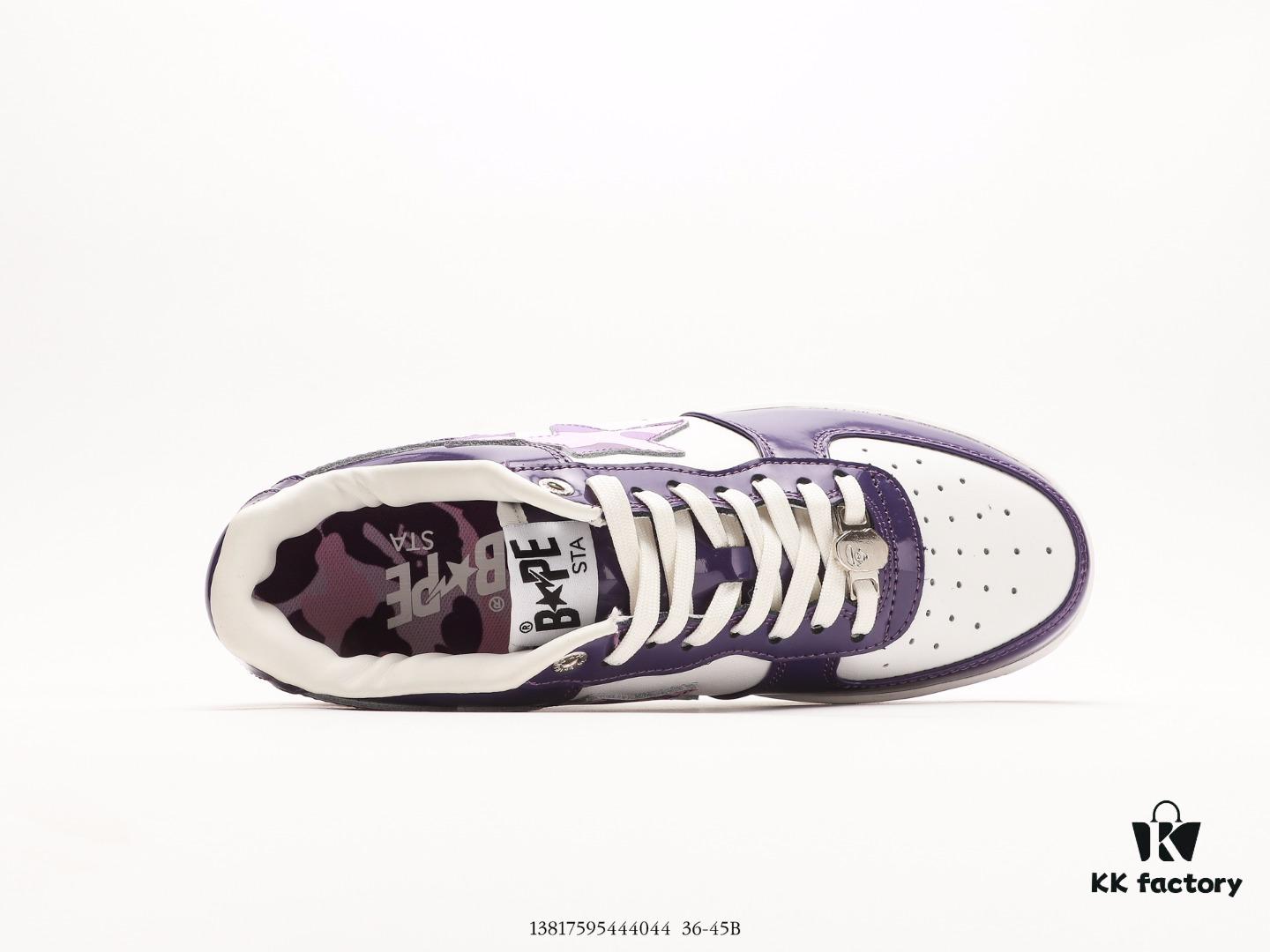 Ape Head Bape Sta Low Popular Classic Retro in Premium White Calfskin with Ape Logo Embossing and Metal Lace Tip, Ortholite Cushioning for Superior Comfort and Durability