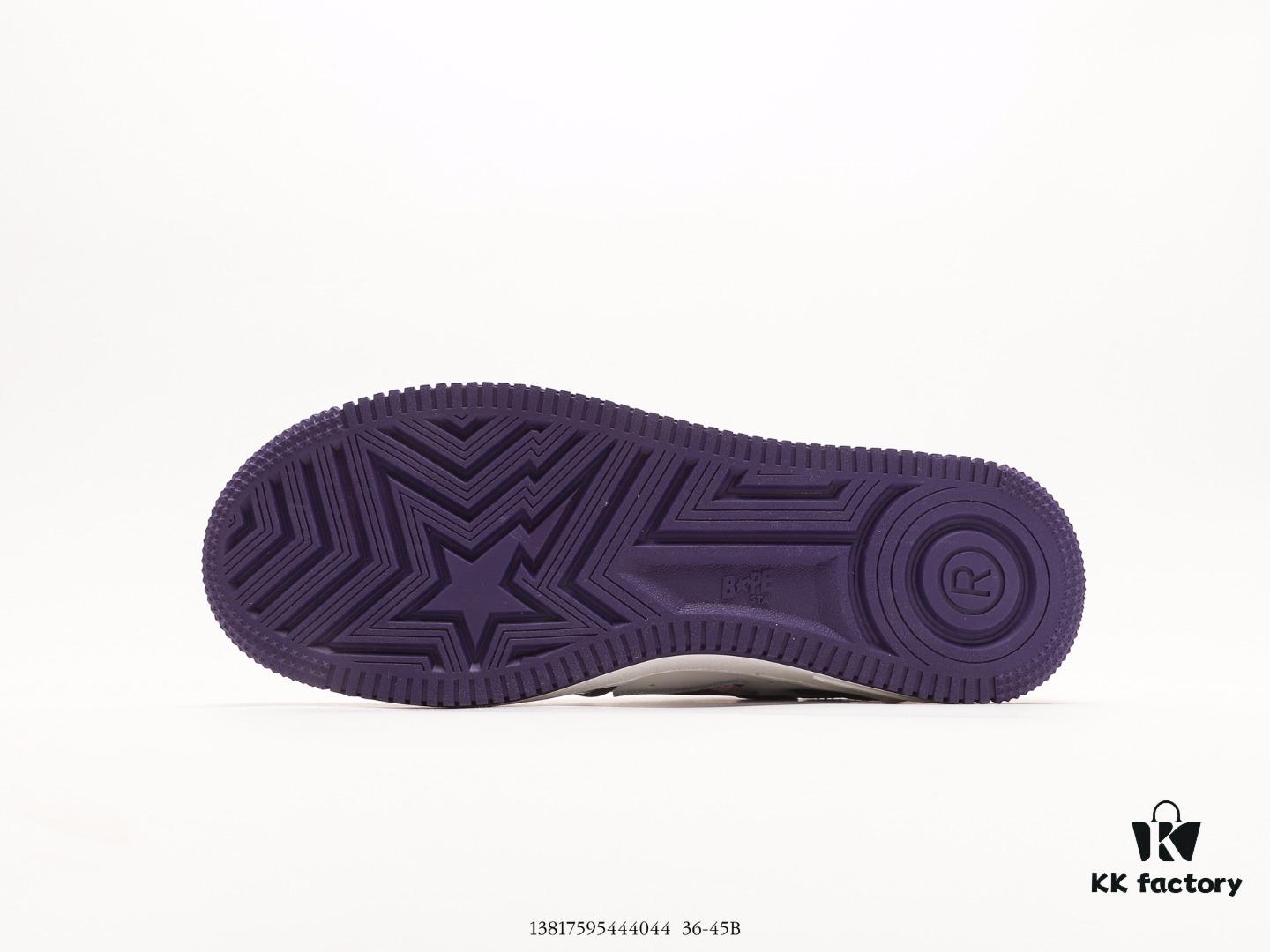 Ape Head Bape Sta Low Popular Classic Retro in Premium White Calfskin with Ape Logo Embossing and Metal Lace Tip, Ortholite Cushioning for Superior Comfort and Durability