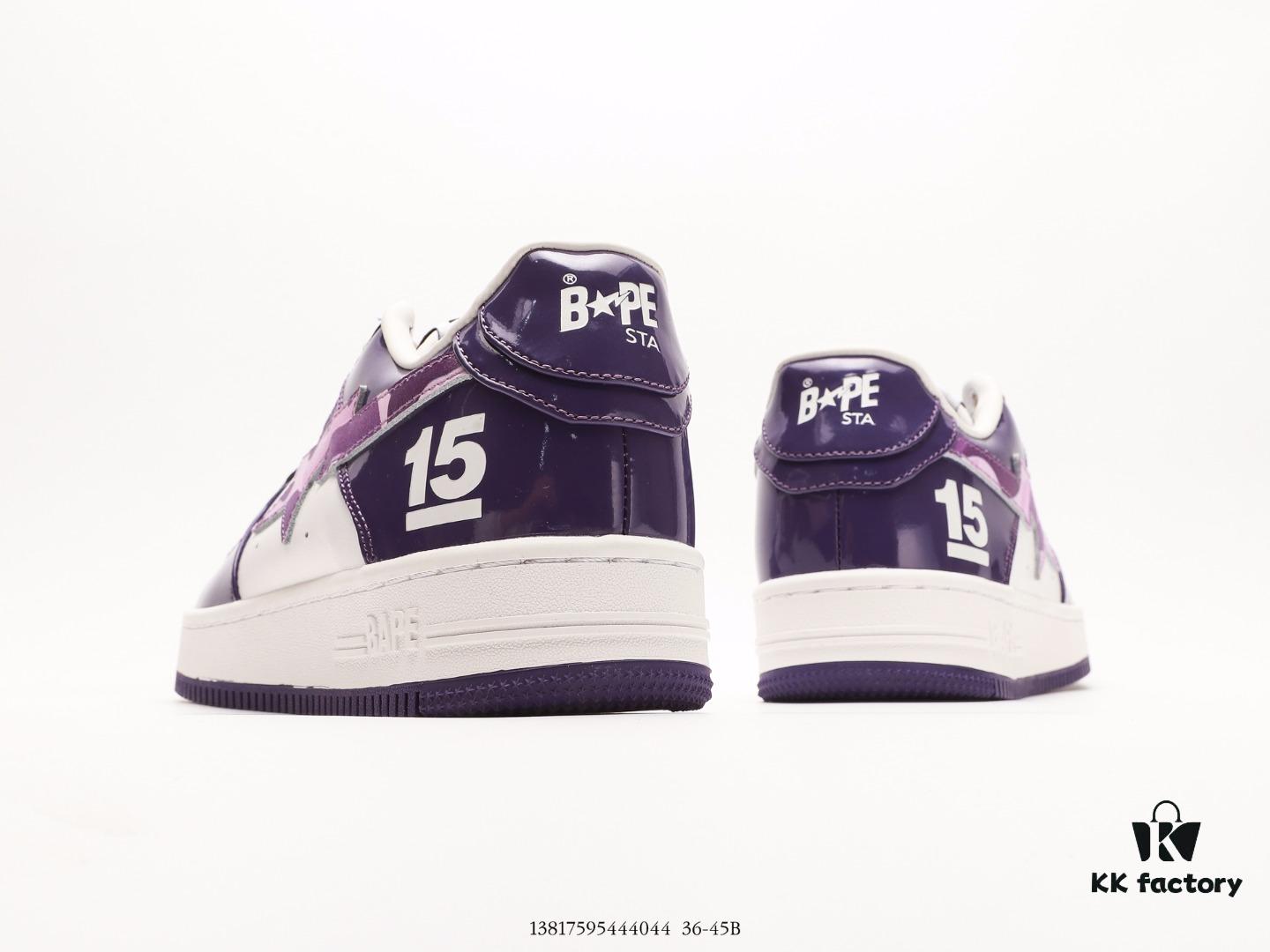 Ape Head Bape Sta Low Popular Classic Retro in Premium White Calfskin with Ape Logo Embossing and Metal Lace Tip, Ortholite Cushioning for Superior Comfort and Durability