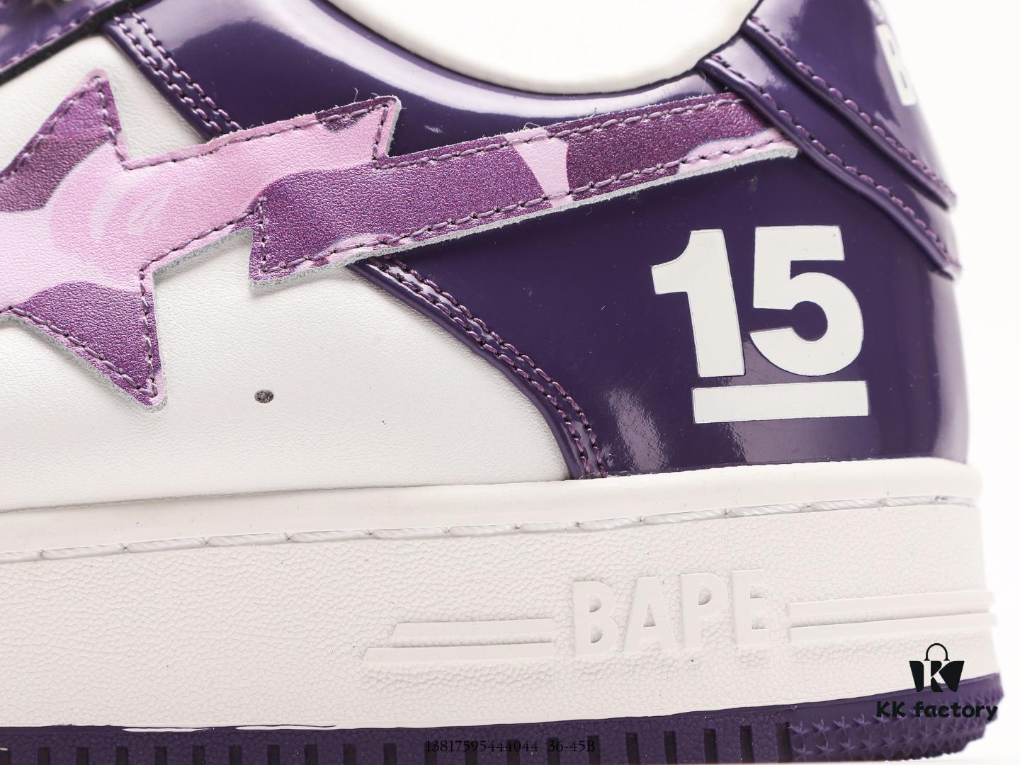 Ape Head Bape Sta Low Popular Classic Retro in Premium White Calfskin with Ape Logo Embossing and Metal Lace Tip, Ortholite Cushioning for Superior Comfort and Durability