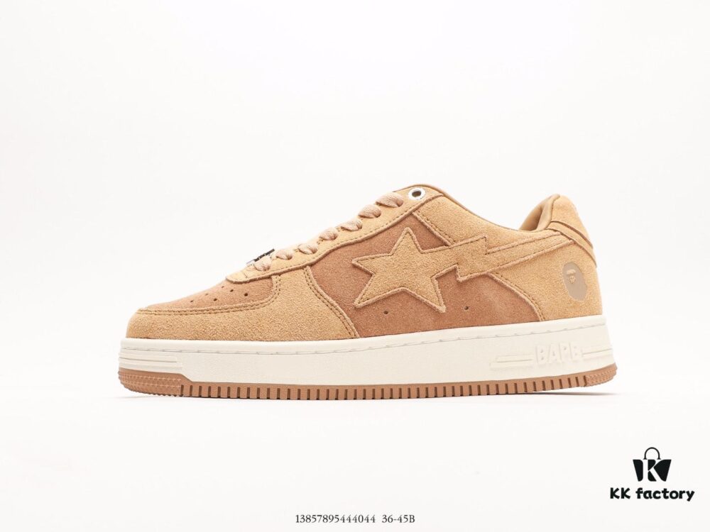 Ape Head Bape Sta Low Popular Classic Retro - Premium White Calfskin Leather Throughout Including Interior and Tongue, High-End Texture and Stain Resistant. Ape Head Embossed Logo, Metallic Ape Head Lace Aglet Showcasing Bape's Design Integrity. Ortholite Cushioning for Comfortable and Durable Wear – Best Value Compared to Overpriced Market Alternatives