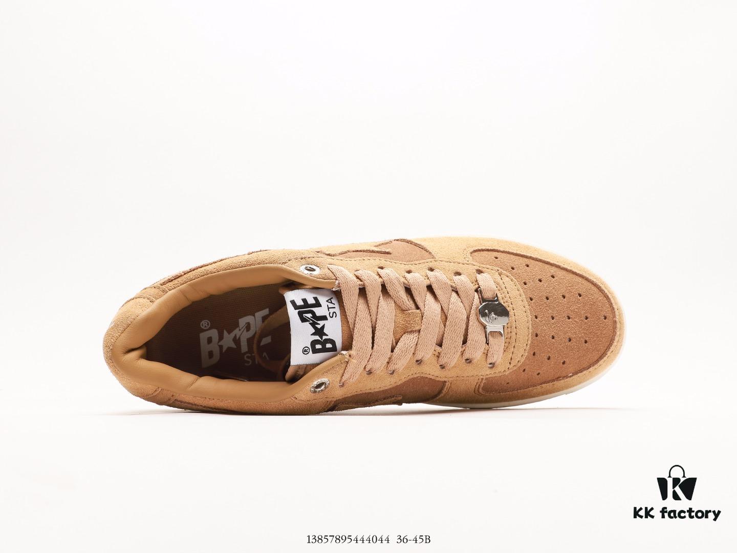 Ape Head Bape Sta Low Popular Classic Retro - Premium White Calfskin Leather Throughout Including Interior and Tongue, High-End Texture and Stain Resistant. Ape Head Embossed Logo, Metallic Ape Head Lace Aglet Showcasing Bape's Design Integrity. Ortholite Cushioning for Comfortable and Durable Wear – Best Value Compared to Overpriced Market Alternatives