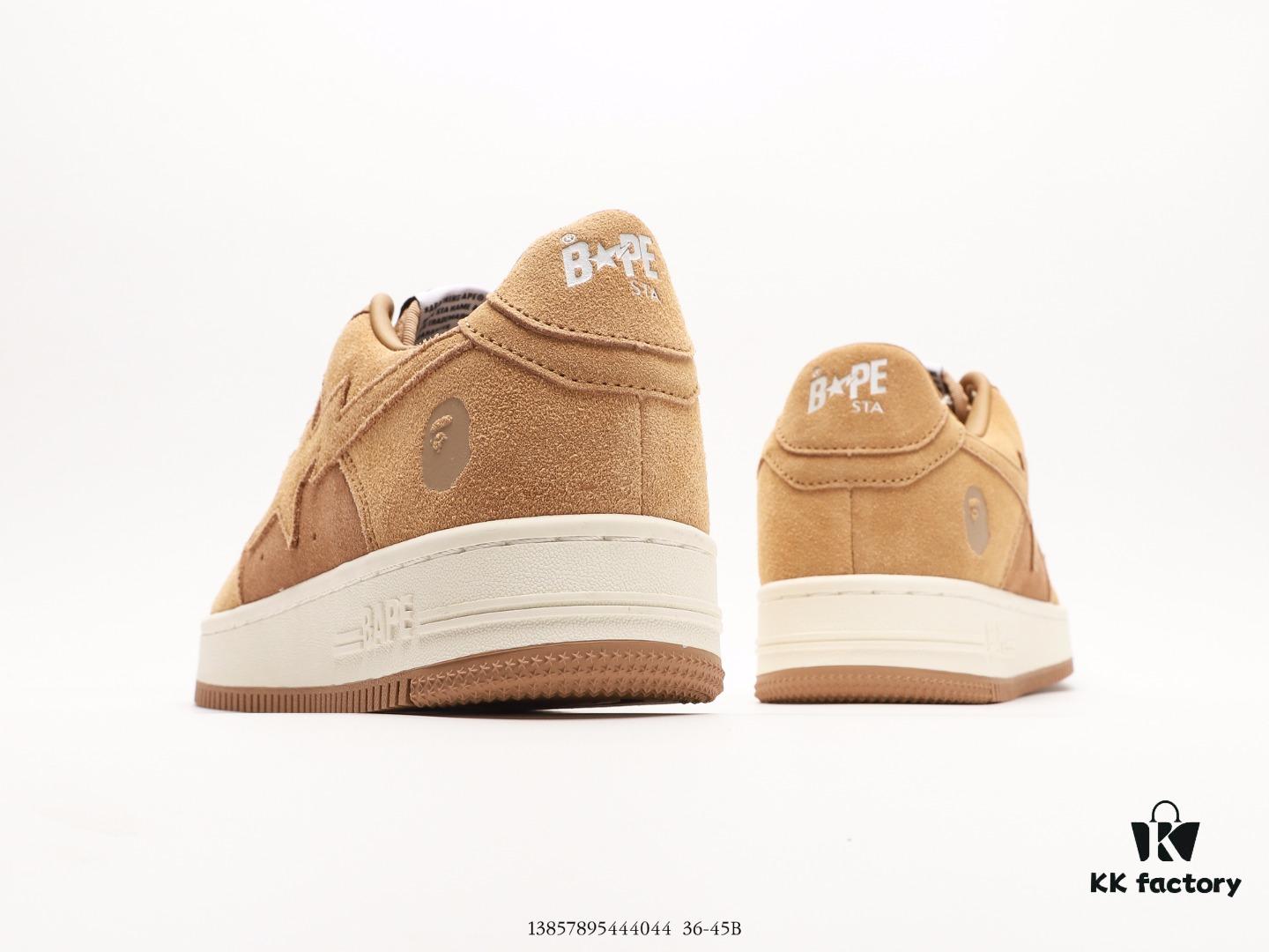 Ape Head Bape Sta Low Popular Classic Retro - Premium White Calfskin Leather Throughout Including Interior and Tongue, High-End Texture and Stain Resistant. Ape Head Embossed Logo, Metallic Ape Head Lace Aglet Showcasing Bape's Design Integrity. Ortholite Cushioning for Comfortable and Durable Wear – Best Value Compared to Overpriced Market Alternatives