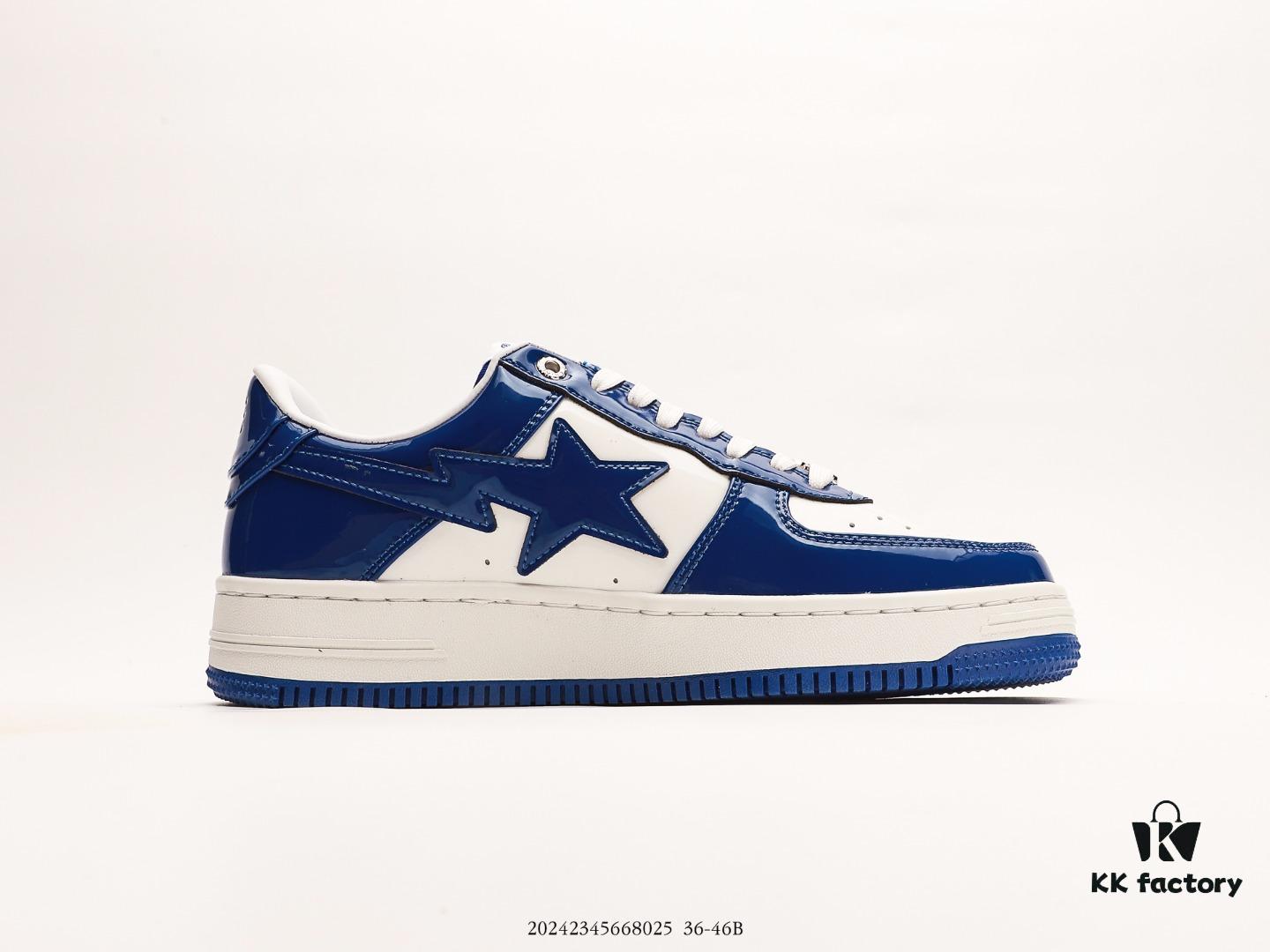 Ape Head Bape Sta Low Unisex Sneakers, Celebrity Style, Classic Patent Leather Low-Top Casual Shoes