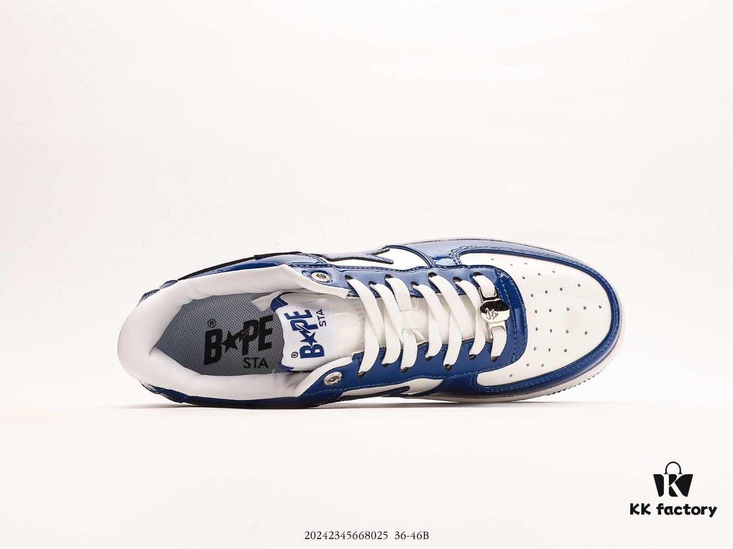 Ape Head Bape Sta Low Unisex Sneakers, Celebrity Style, Classic Patent Leather Low-Top Casual Shoes