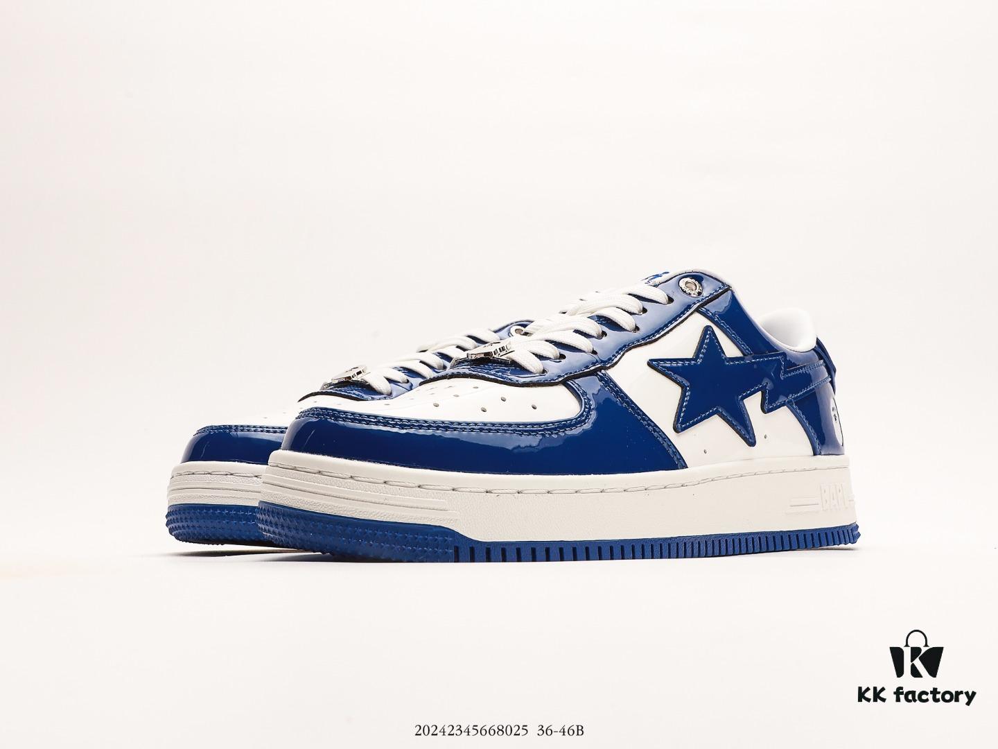 Ape Head Bape Sta Low Unisex Sneakers, Celebrity Style, Classic Patent Leather Low-Top Casual Shoes