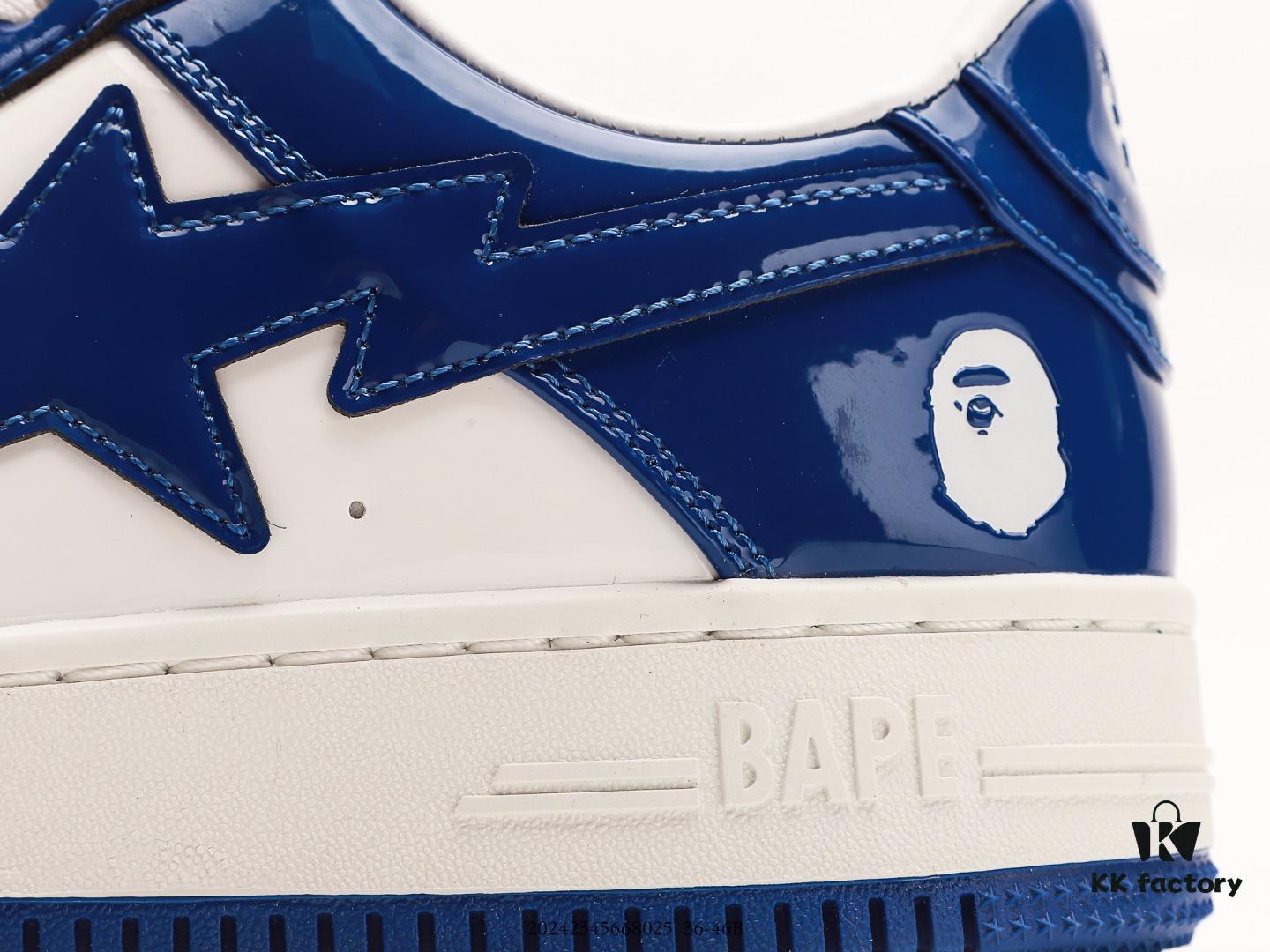 Ape Head Bape Sta Low Unisex Sneakers, Celebrity Style, Classic Patent Leather Low-Top Casual Shoes