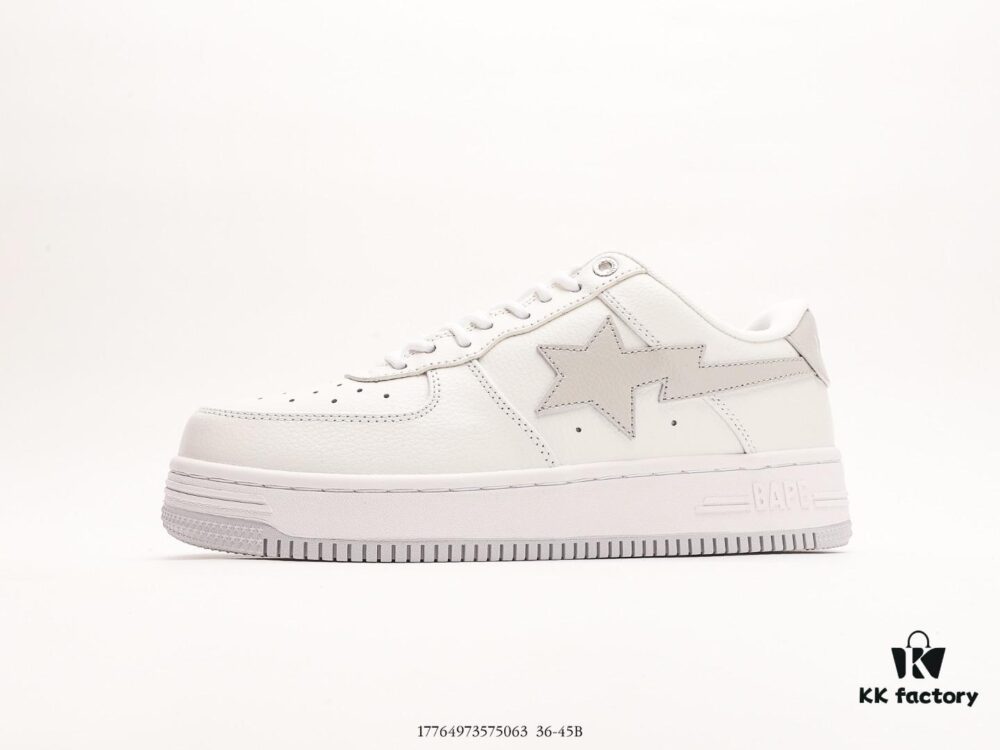 Ape Head BapeSta ToLow Celebrity Style Ape Head Classic Low-Top Athletic Casual Shoes Crafted with Over Six Months of Development, Premium Full-Grain Leather Used for Upper and Lining, Market Original Data Imported Machinery High-Frequency Pressed LOGO, Midsole Embedded with Ortholite Shock-Absorbing Material