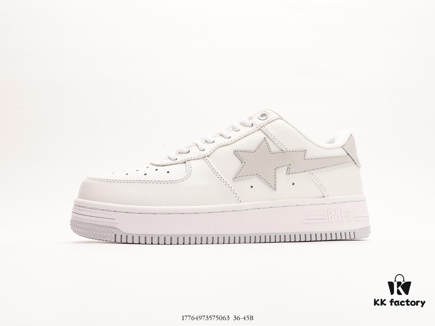 Ape Head BapeSta ToLow Celebrity Style Ape Head Classic Low-Top Athletic Casual Shoes Crafted with Over Six Months of Development, Premium Full-Grain Leather Used for Upper and Lining, Market Original Data Imported Machinery High-Frequency Pressed LOGO, Midsole Embedded with Ortholite Shock-Absorbing Material