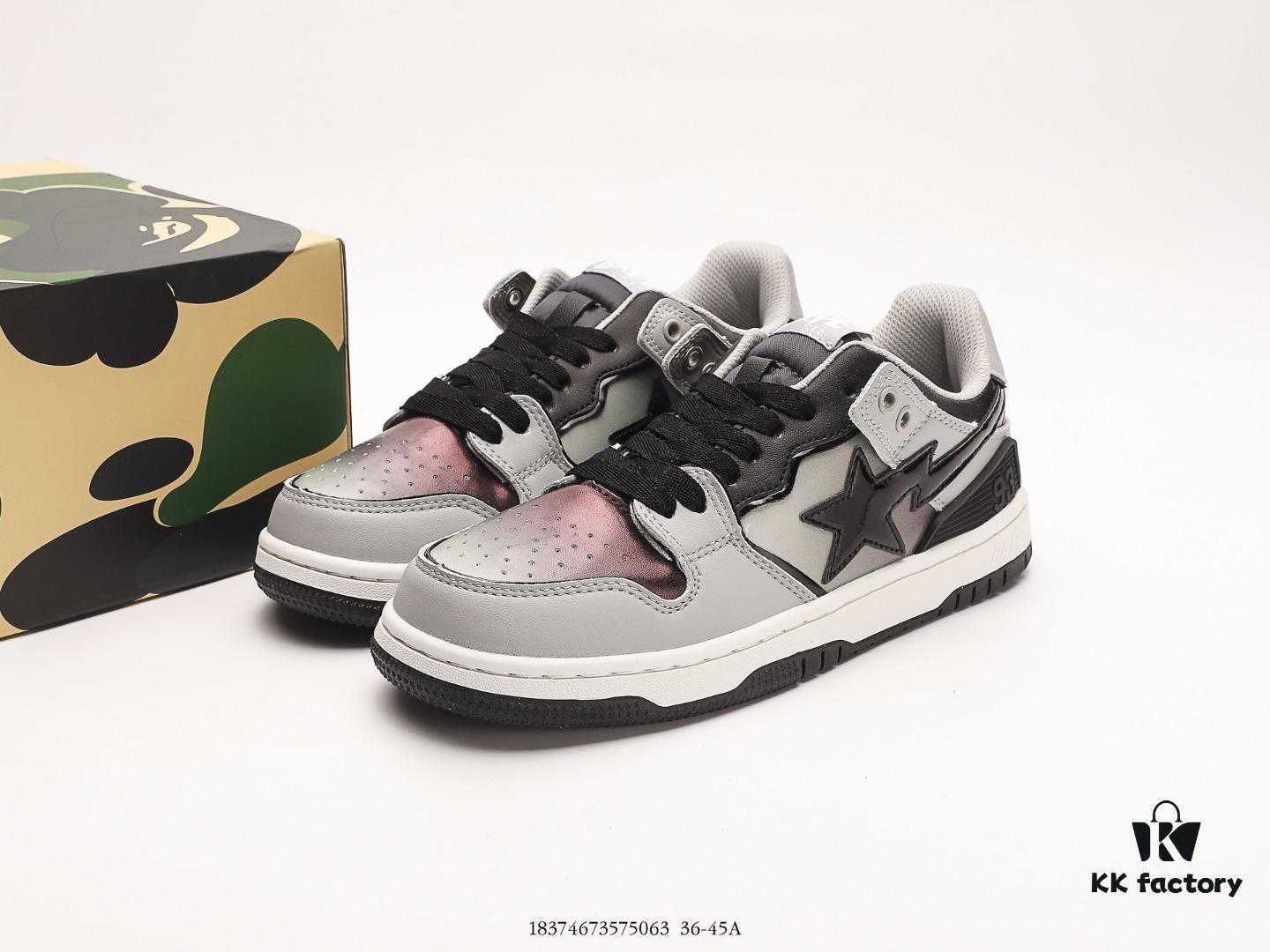 Ape Head Bape S Classic Casual Sports Skate Shoes, Iconic Ape Design, Authentic Pure Style, Sea Glass Insole, Full-Length Air Cushion, Premium Full Packaging Includes Custom Dust Bag with Ape Logo