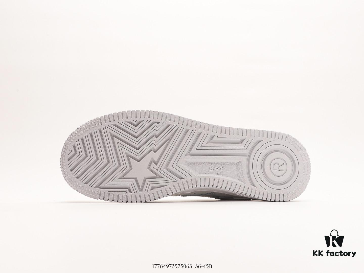 Ape Head BapeSta ToLow Celebrity Style Ape Head Classic Low-Top Athletic Casual Shoes Crafted with Over Six Months of Development, Premium Full-Grain Leather Used for Upper and Lining, Market Original Data Imported Machinery High-Frequency Pressed LOGO, Midsole Embedded with Ortholite Shock-Absorbing Material