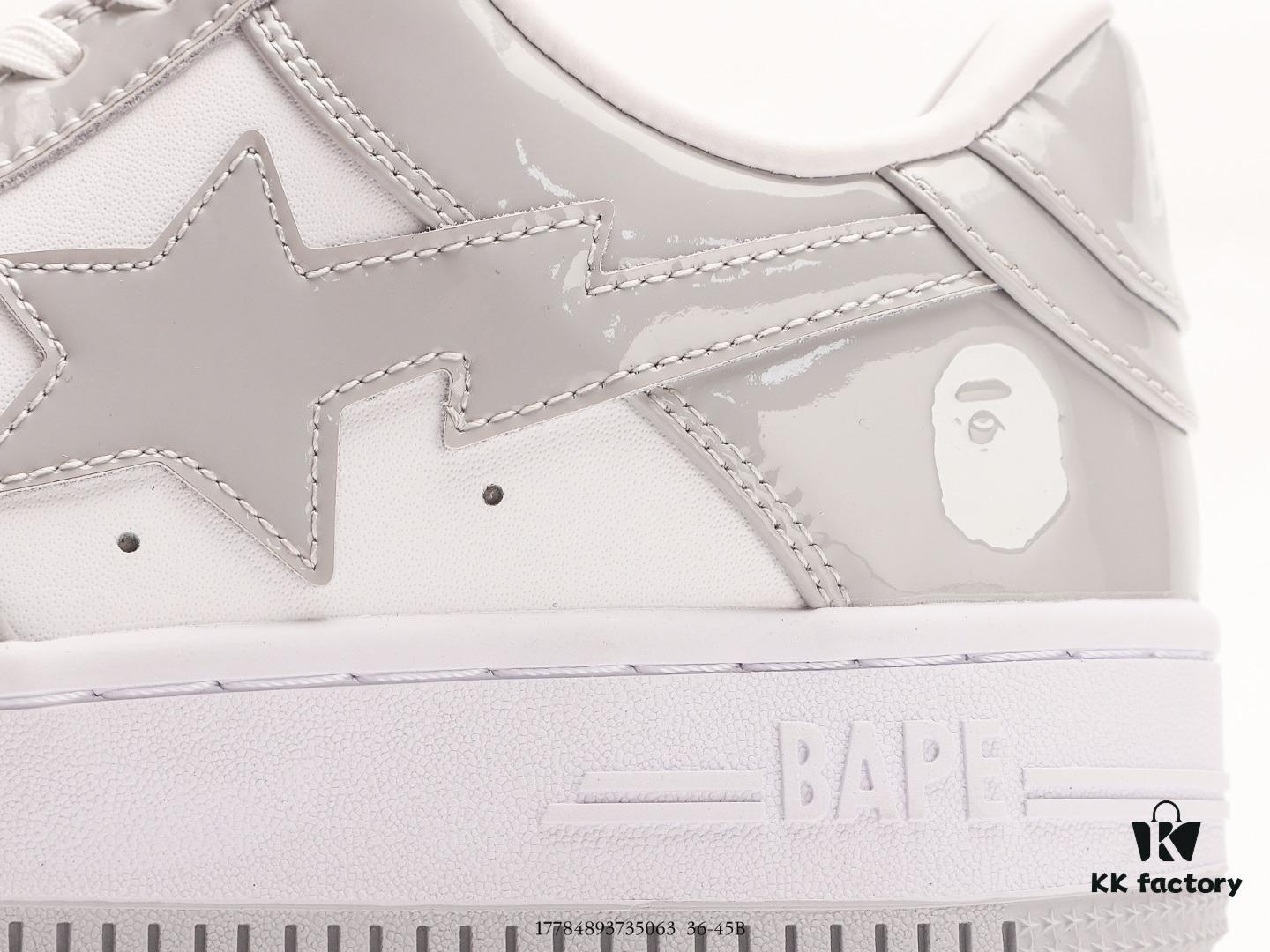 Japanese Harajuku Streetwear Brand A Bathing Ape BAPE STA Classic Low-Top Casual Sneakers with Ortholite Insole for Cushioning, Full-Length Air Sole Insert, Upgraded Original Last and Pattern Design, Comes with Hard Gift Box, Ape Head Card, Dust Bag, and Premium Laces