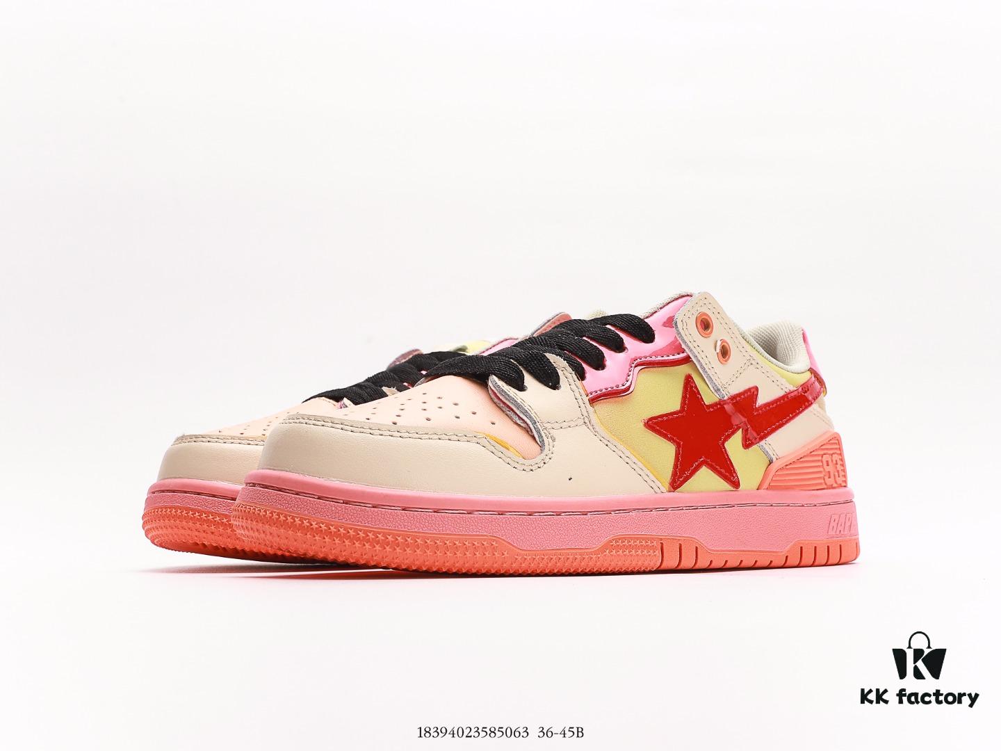 Ape Head Bape Sta Low Men's Classic Patent Leather Ape Logo Low-Top Sneakers, Celebrity Style Casual Sports Shoes