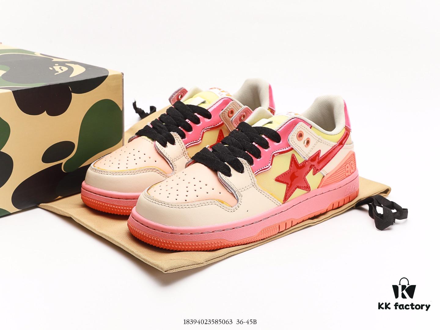 Ape Head Bape Sta Low Men's Classic Patent Leather Ape Logo Low-Top Sneakers, Celebrity Style Casual Sports Shoes