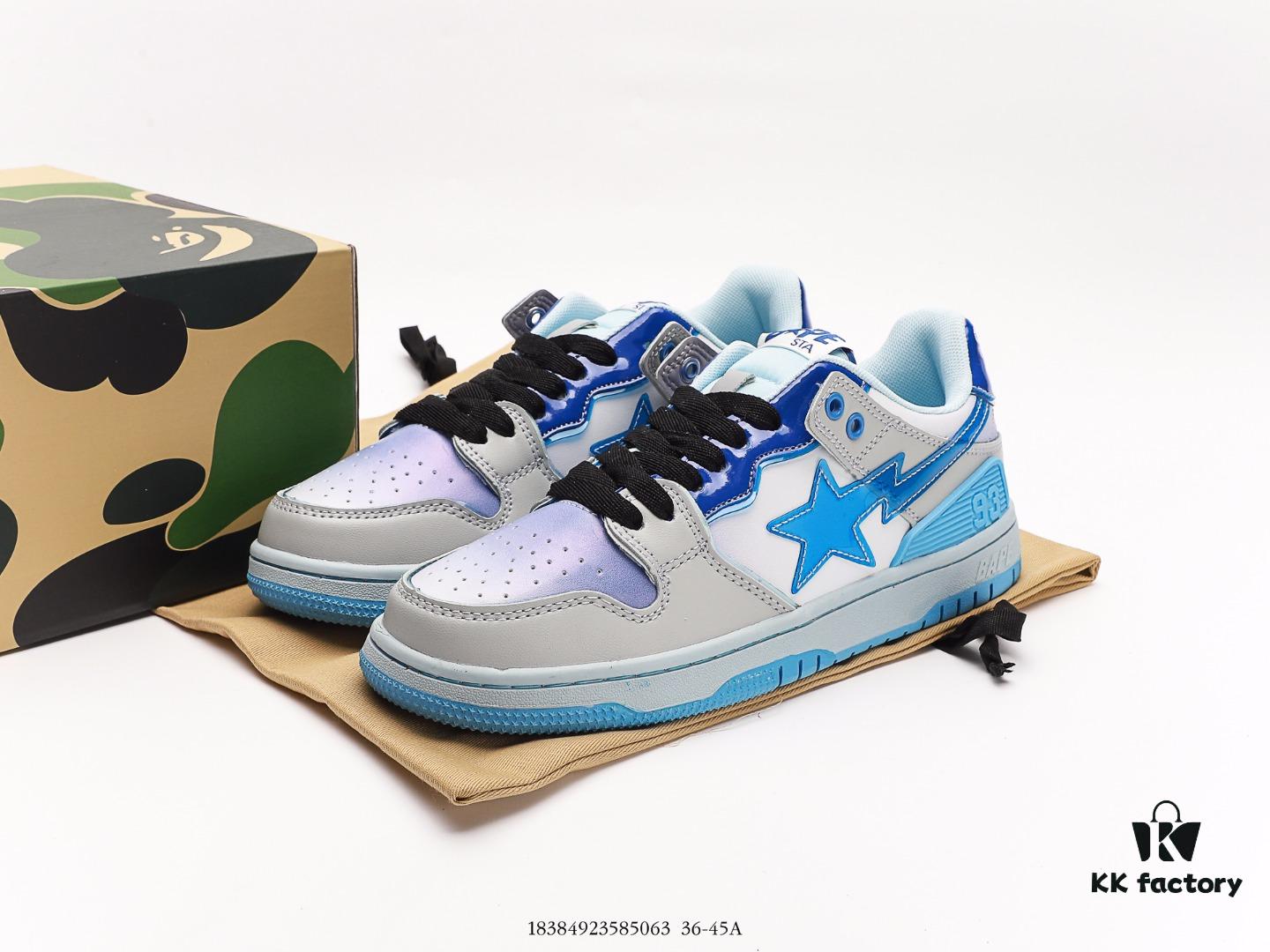 Ape Head BAPE x Air Force 1 Sta Low Classic Versatile Casual Sports Sneakers, Exclusive Private Mold, Authentic Design, Sea Glass Insole, Full-Length Air Cushion, Top-Tier Packaging, Iconic Star Logo