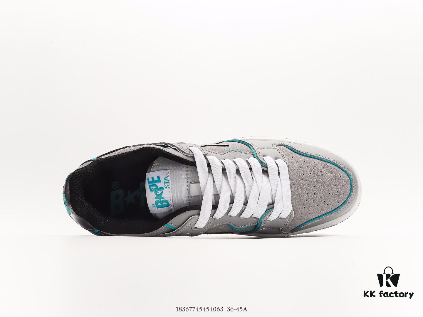 Bape x Nike Air Force 1 '07 Low A BATHING APE Monkey Head Low-Top Casual Sneakers Colorblocked Lace-Up Athletic Shoes