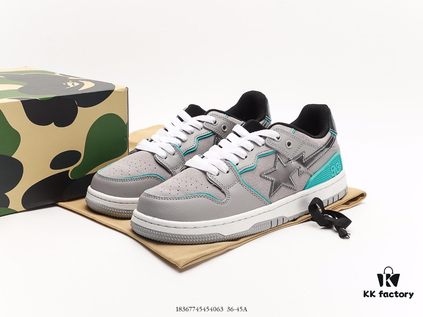 Bape x Nike Air Force 1 '07 Low A BATHING APE Monkey Head Low-Top Casual Sneakers Colorblocked Lace-Up Athletic Shoes