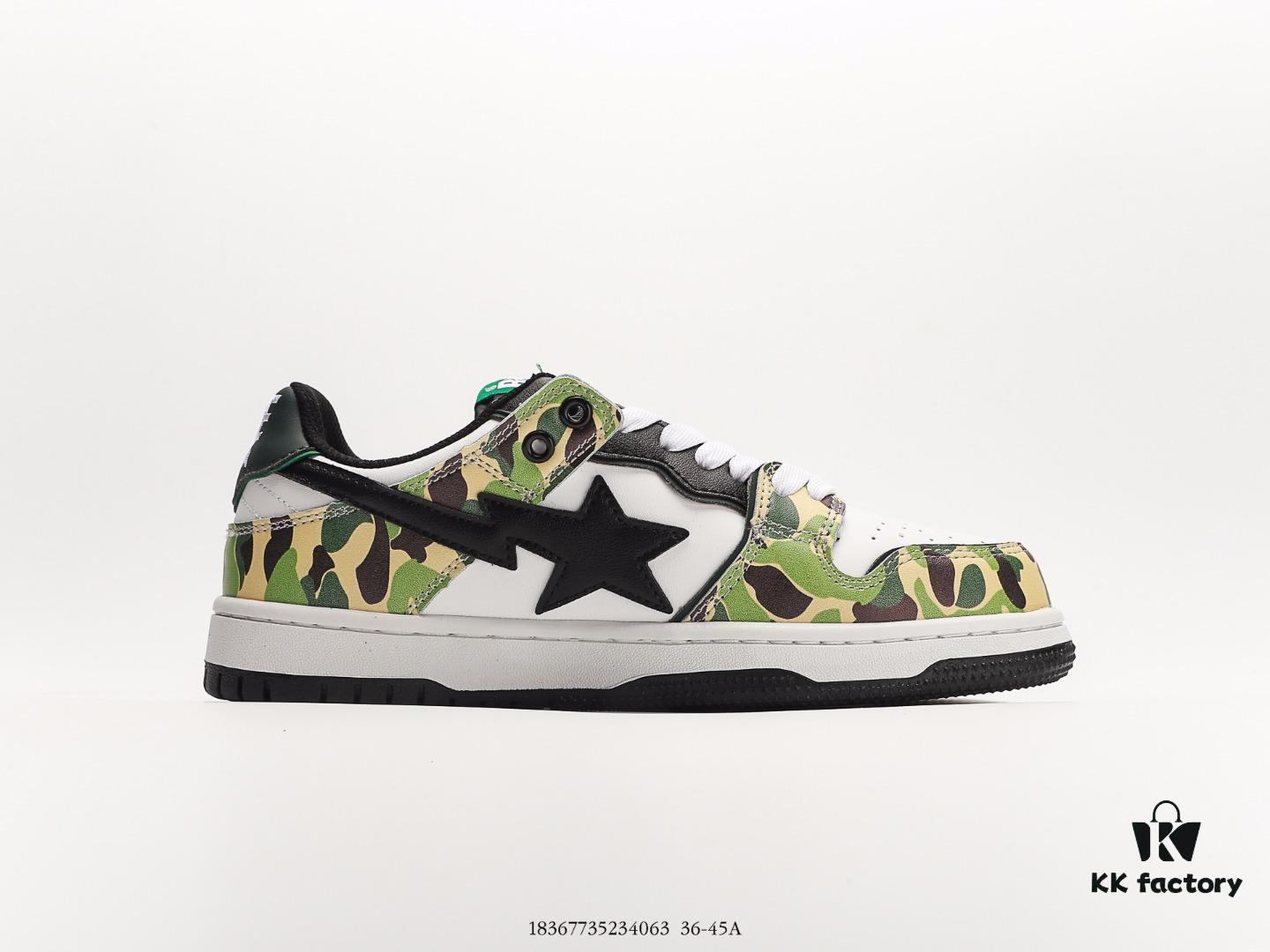Ape Head BAPE x Air Force 1 Sta Low, Classic Versatile Low-Top Casual Sports Sneakers, Exclusive Private Mold, Pure Original Version, Iconic Ape Head Design, Authentic Silhouette, Sea Glass Insole, Full-Length Air Cushion, Premium Complete Packaging, Featuring the Highly Recognizable Star Logo
