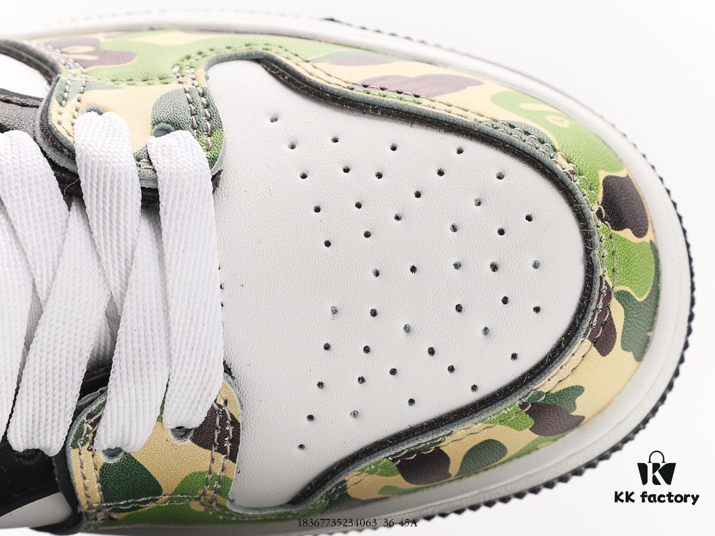 Ape Head BAPE x Air Force 1 Sta Low, Classic Versatile Low-Top Casual Sports Sneakers, Exclusive Private Mold, Pure Original Version, Iconic Ape Head Design, Authentic Silhouette, Sea Glass Insole, Full-Length Air Cushion, Premium Complete Packaging, Featuring the Highly Recognizable Star Logo