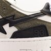 Ape Head BAPE x Air Force 1 Sta Low Classic Versatile Casual Sports Sneakers, Exclusive Private Mold, Pure Original Version, Iconic Ape Head Design, Authentic Silhouette, Sea Glass Insole, Full-Length Air Cushion, Top-Tier Packaging with Highly Recognizable Star Logo