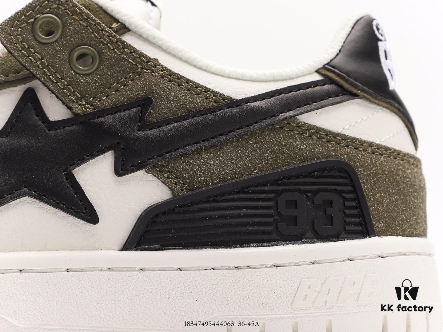 Ape Head BAPE x Air Force 1 Sta Low Classic Versatile Casual Sports Sneakers, Exclusive Private Mold, Pure Original Version, Iconic Ape Head Design, Authentic Silhouette, Sea Glass Insole, Full-Length Air Cushion, Top-Tier Packaging with Highly Recognizable Star Logo