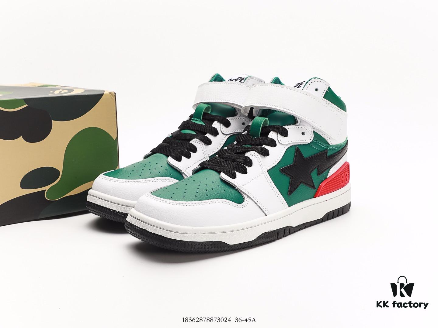 Ape Head BAPE x Air Force 1 Sta Low Classic Versatile Casual Sports Sneakers, Exclusive Private Mold, Pure Original Version, Iconic Ape Head Design, Authentic Silhouette, Sea Glass Insole, Full-Length Air Cushion, Top-Tier Packaging, Highly Recognizable Star Logo
