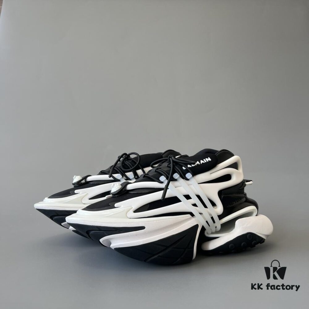 Balmain Yacht Shoes Black and White