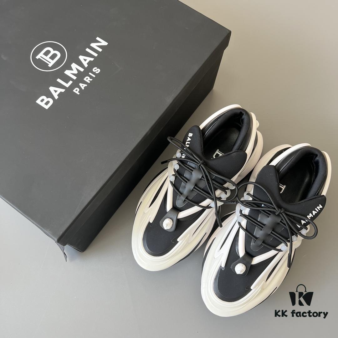 Balmain Yacht Shoes Black and White