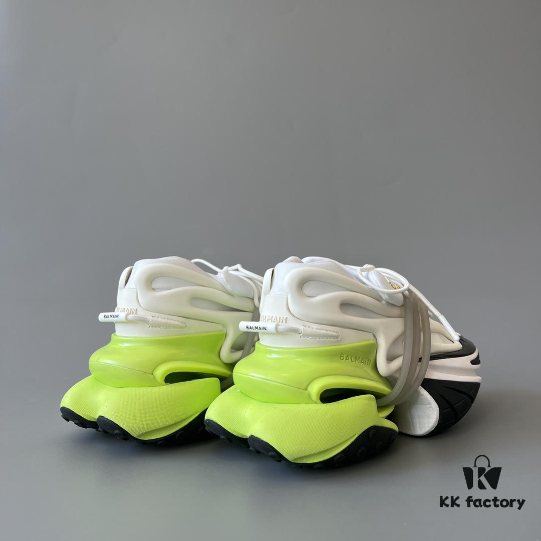 Balmain Yacht Shoes in White Fluorescent