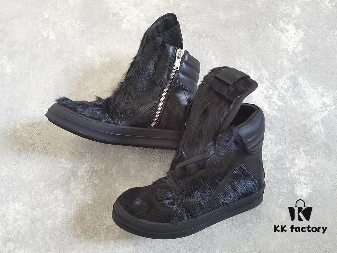 Rick Owens Black Horsehair Inverted Triangle Design