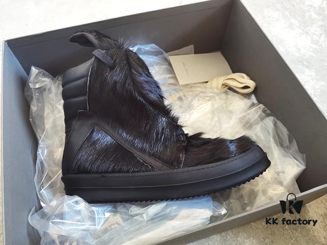 Rick Owens Black Horsehair Inverted Triangle Design