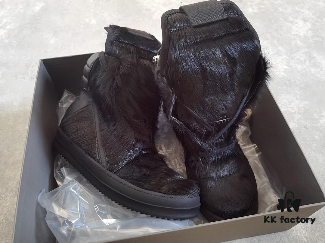 Rick Owens Black Horsehair Inverted Triangle Design