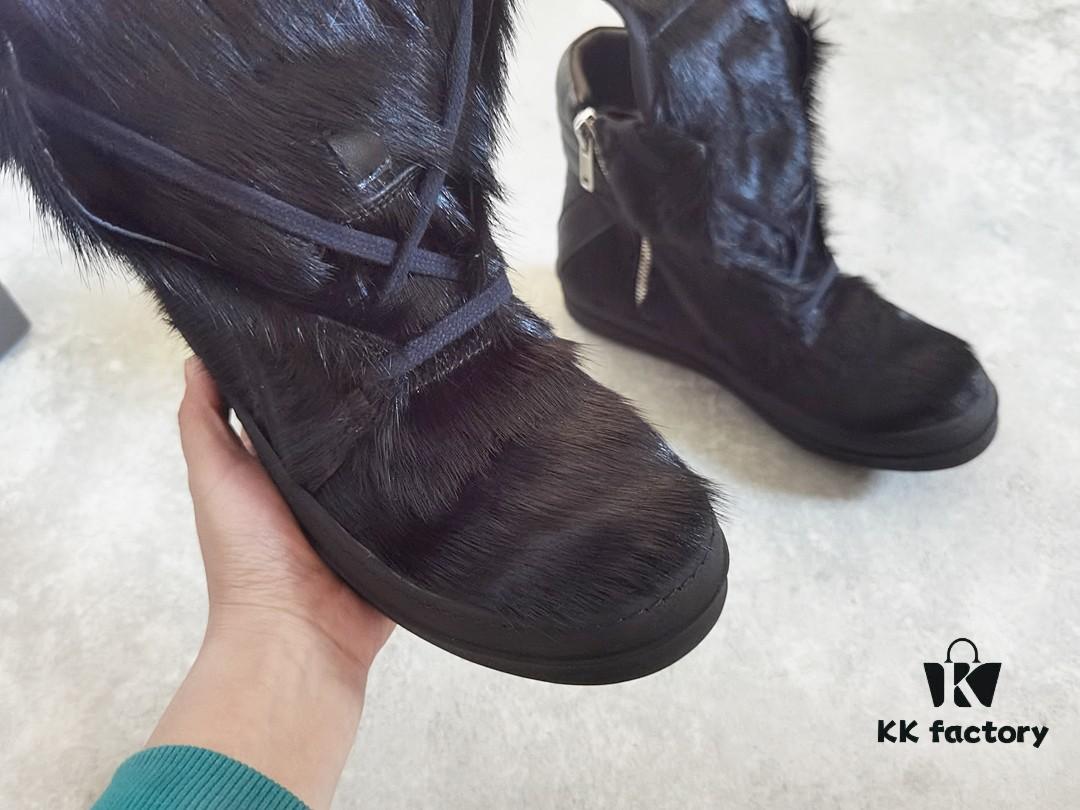 Rick Owens Black Horsehair Inverted Triangle Design