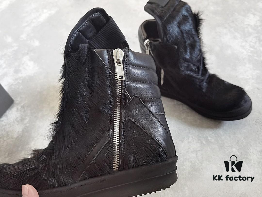 Rick Owens Black Horsehair Inverted Triangle Design