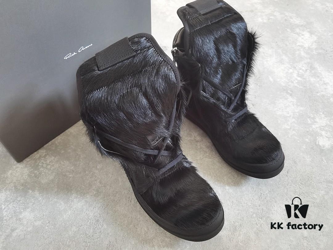 Rick Owens Black Horsehair Inverted Triangle Design