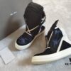 Rick Owens White Inverted Triangle Black Horse Hair