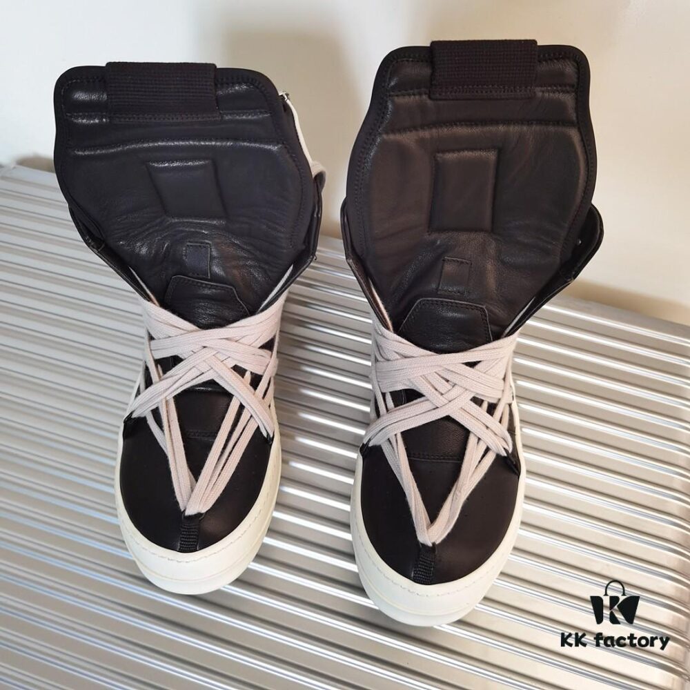 Rick Owens Black and White Tied Inverted Triangle