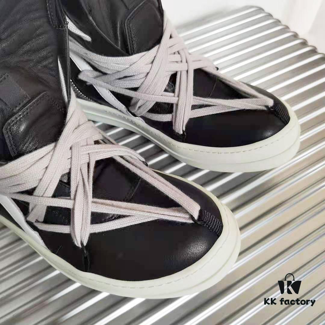 Rick Owens Black and White Tied Inverted Triangle