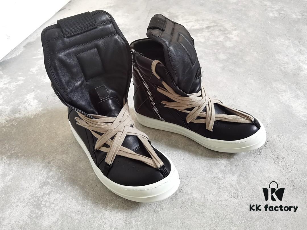 Rick Owens All-Black Harness Reverse Triangle Shoes